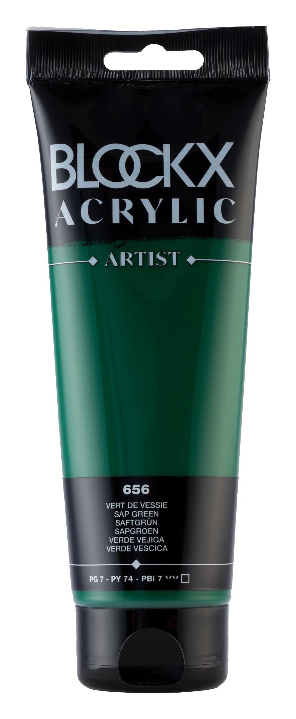 Fine acrylic paint tube 250ml - Green bladder 656 (Pack x3)