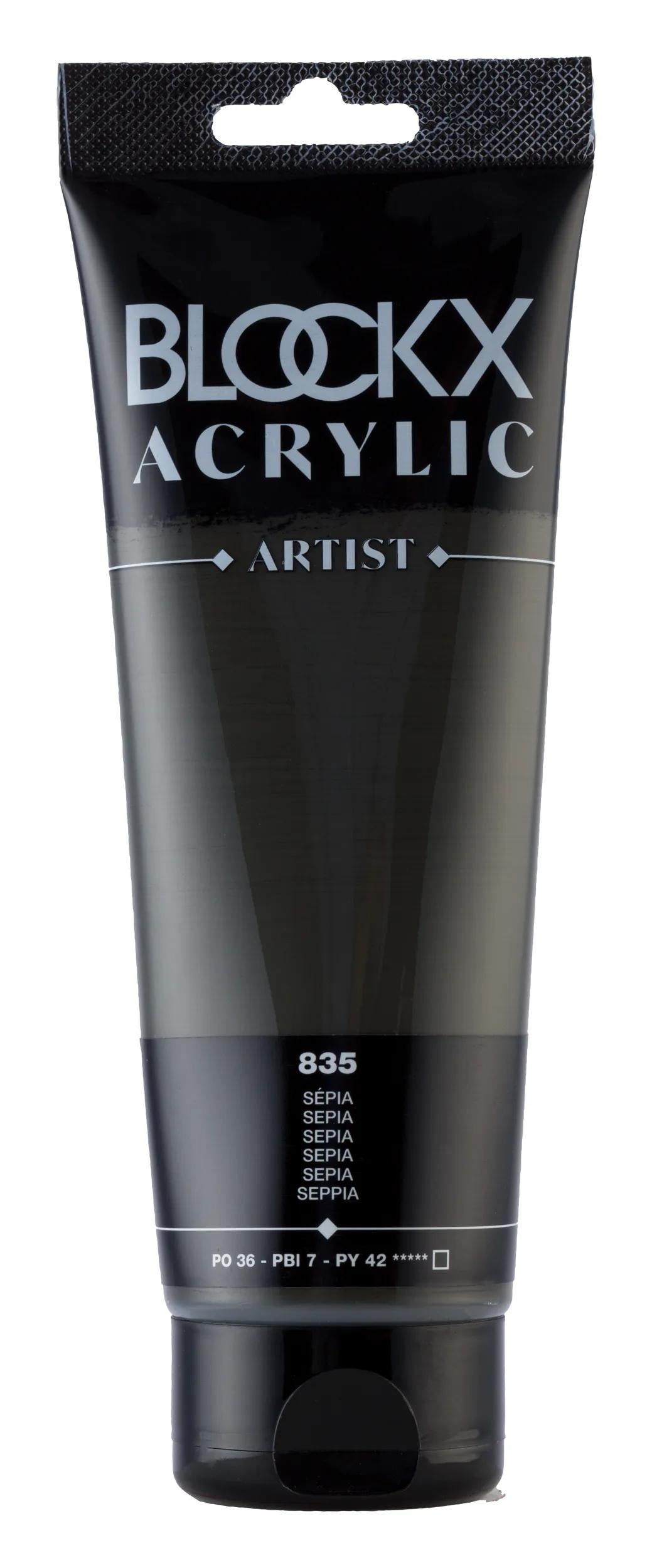 Fine acrylic paint tube 250ml - Sépia 835 (Pack x3)