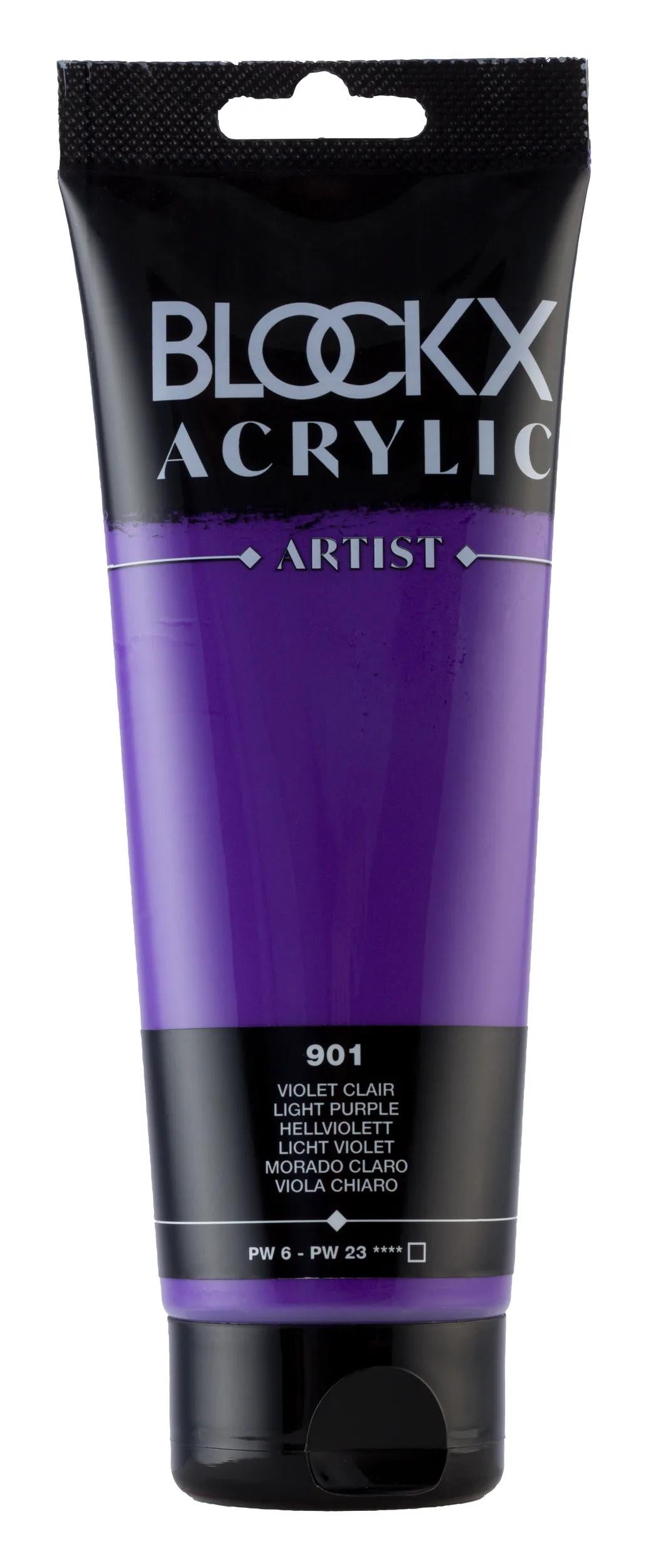 Fine acrylic paint tube 250ml - Light violet 901 (Pack x3)