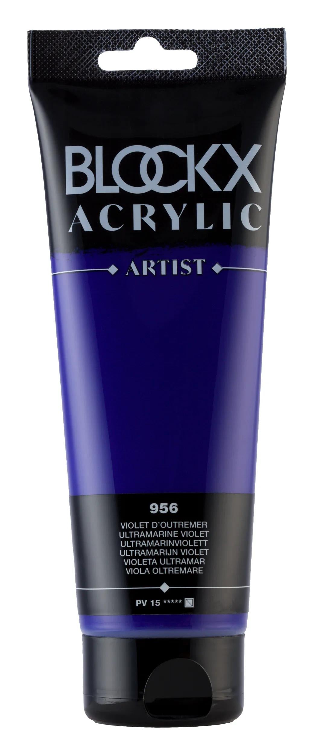 Fine acrylic paint tube 250ml - Overseas violet 956 (Pack x3)