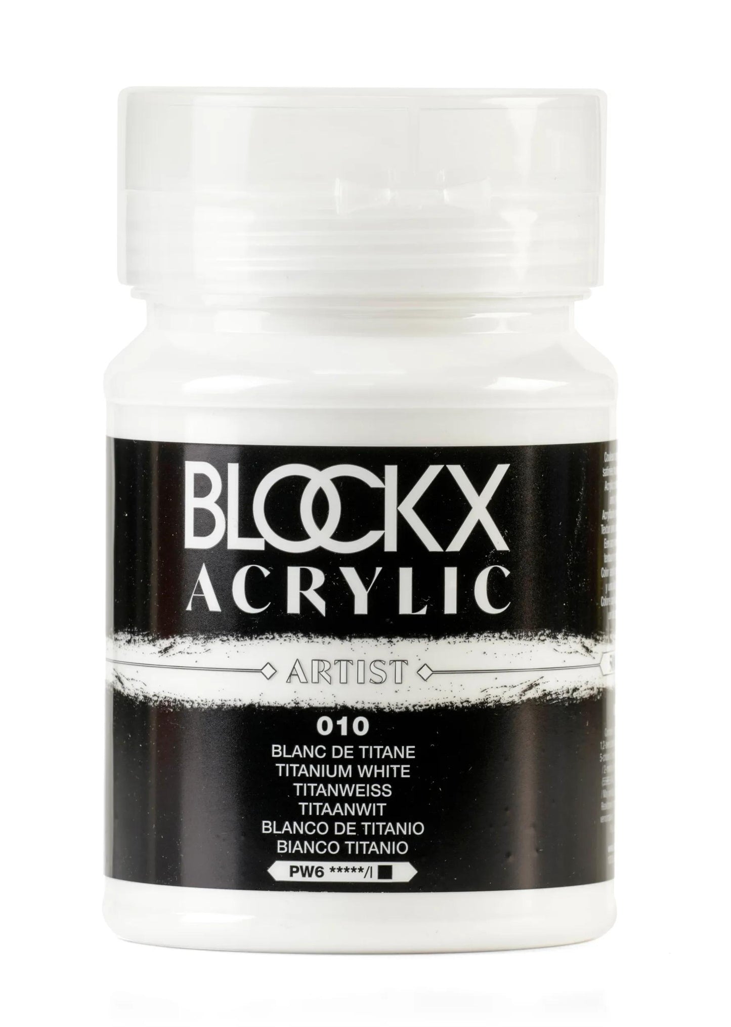 Fine acrylic pot paint 500ml - Titanium white 10