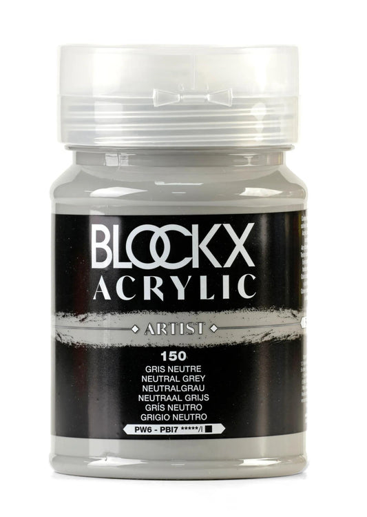 Fine acrylic pot paint 500ml - Neutral grey 150