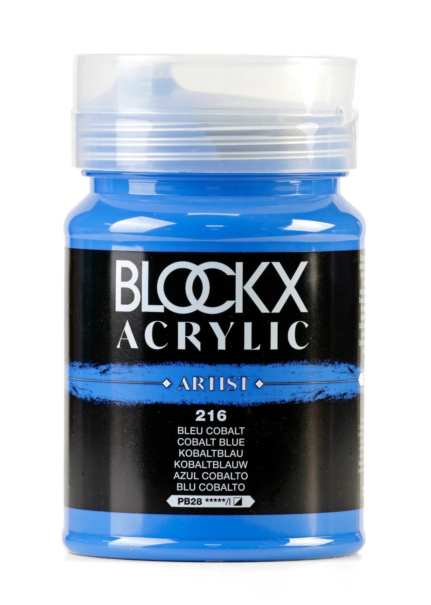 Fine acrylic pot paint 500ml - Blue cobalt 216