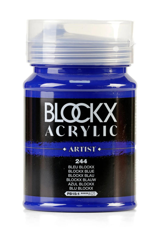Fine acrylic pot paint 500ml - Blue blockx 244
