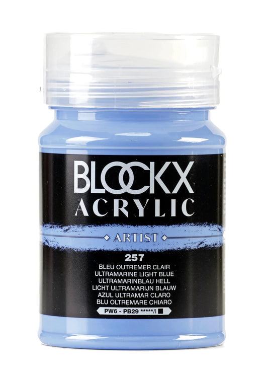 Fine acrylic pot paint 500ml - Light overseas blue 257