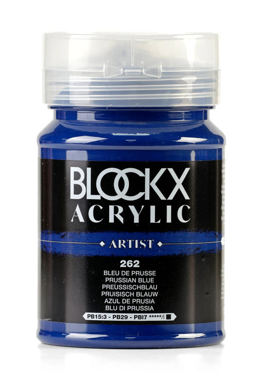 Fine acrylic pot paint 500ml - Prussia Blue 262