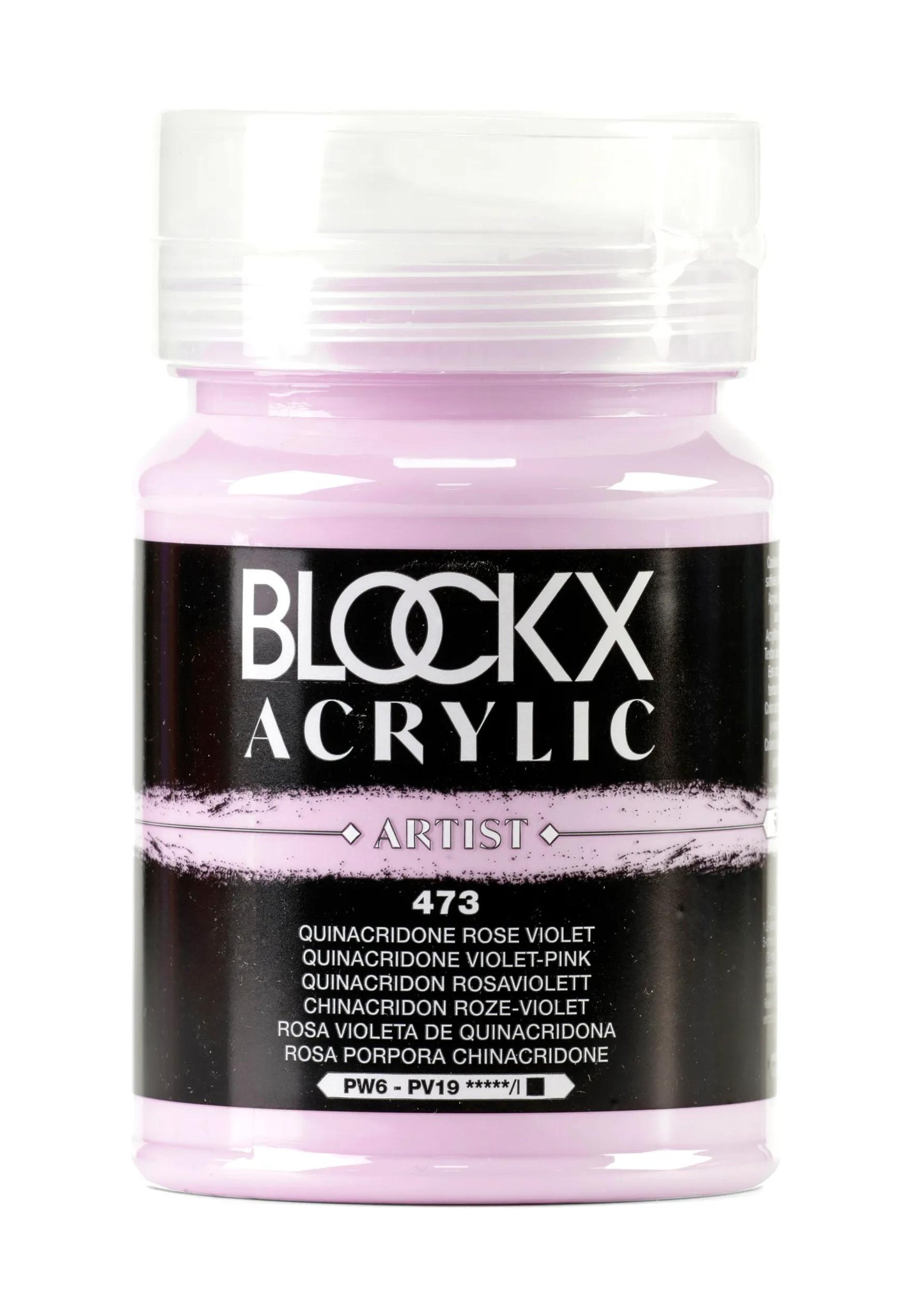 Fine acrylic pot paint 500ml - Quinacridone pink purple 473