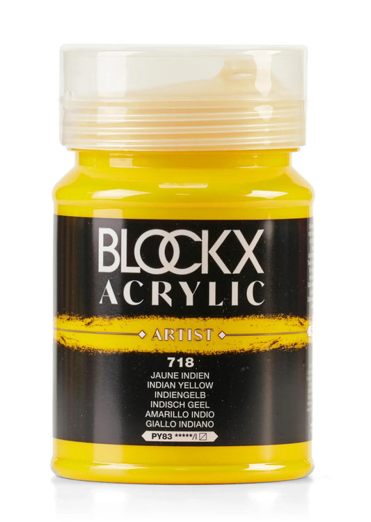 Fine acrylic pot paint 500ml - Indian yellow 718