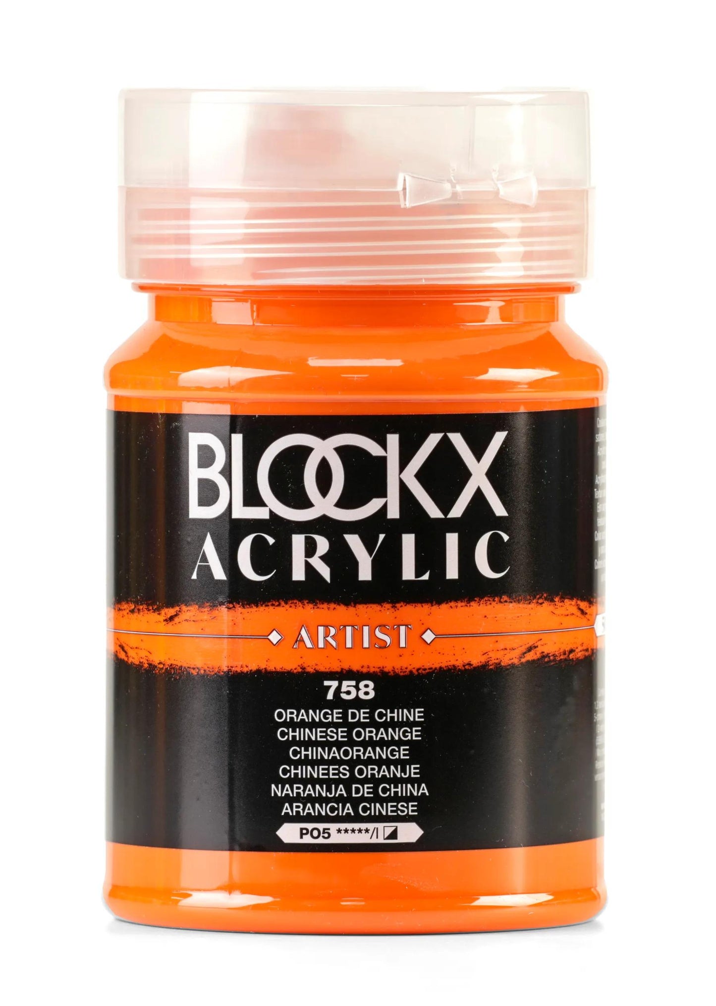 Fine acrylic pot paint 500ml - Orange from China 758