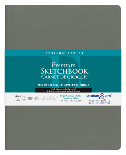 Epsilon Series carnet souple 46F 20,3x25,3cm 150g - Blanc (lot de 2)