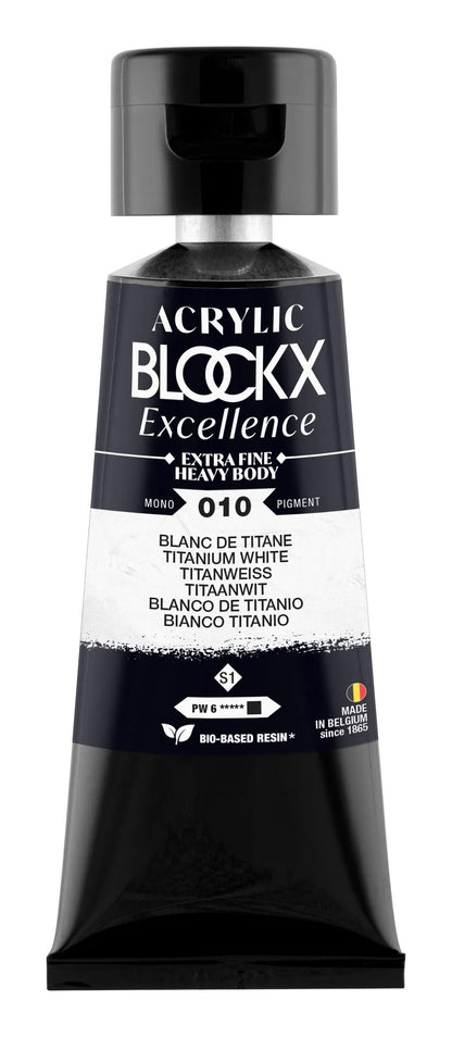 Extra fine acrylic paint tube 75ml - Titanium white - New (lot de 3)