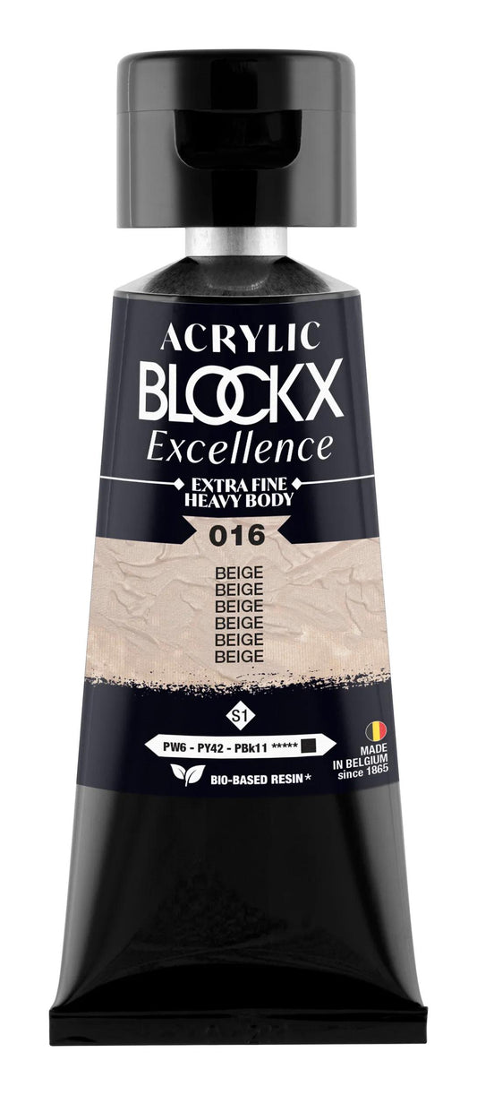 Extra fine acrylic paint tube 75ml - Beige - New 016 (Pack x3)