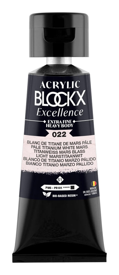 Extra fine acrylic paint tube 75ml - White titanium of pale March - New (lot de 3)