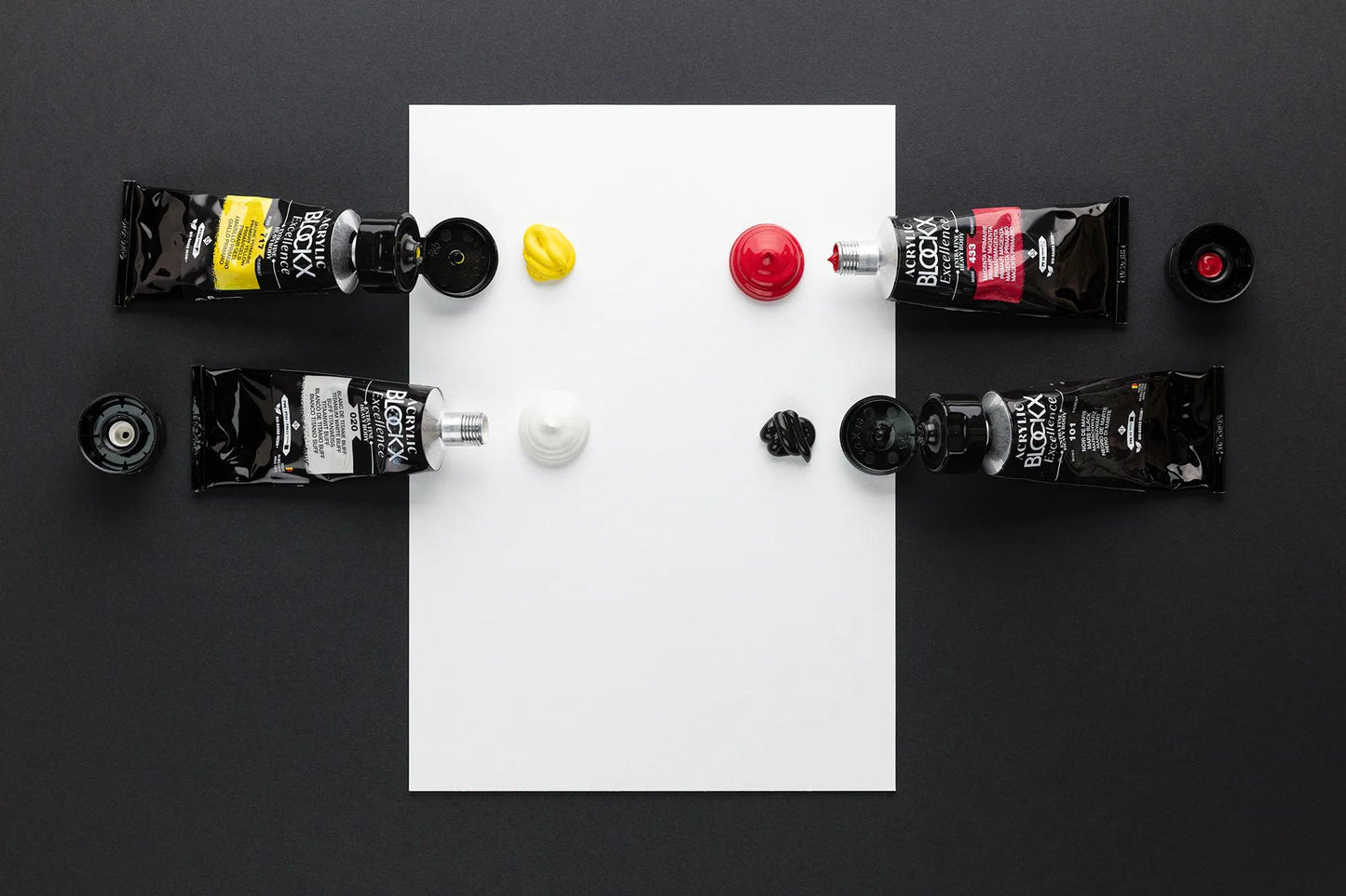 Extra fine acrylic paint tube 75ml - Black March - New 101 (Pack x3)