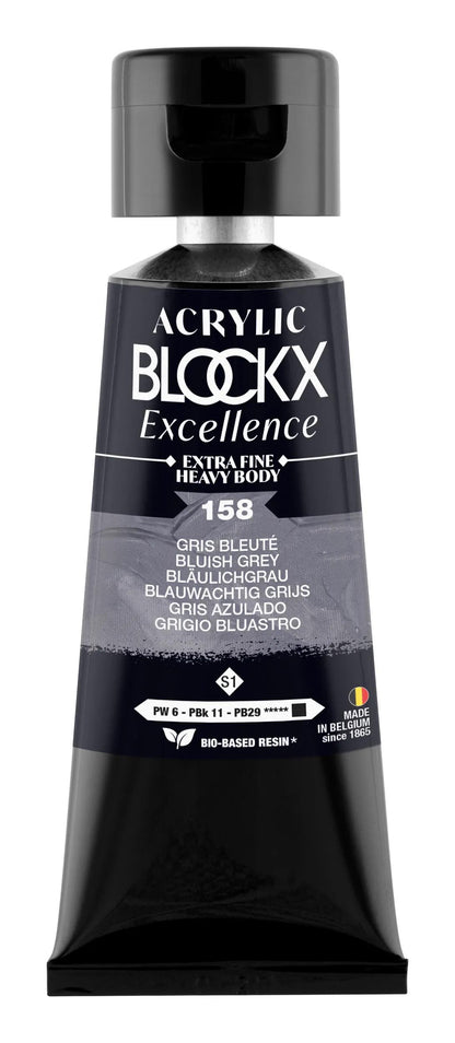 Extra fine acrylic paint tube 75ml - Blue grey - New (lot de 3)