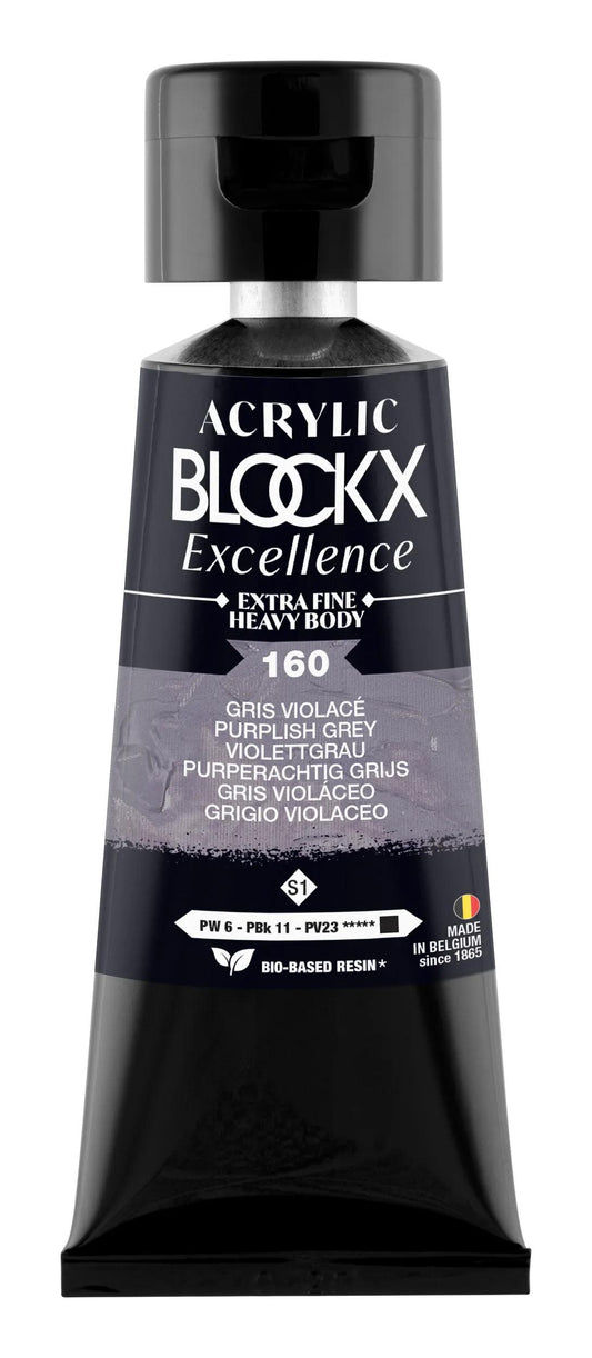 Extra-fine acrylic paint fine tube 75ml - Violace grey - New 160 (Pack x3)