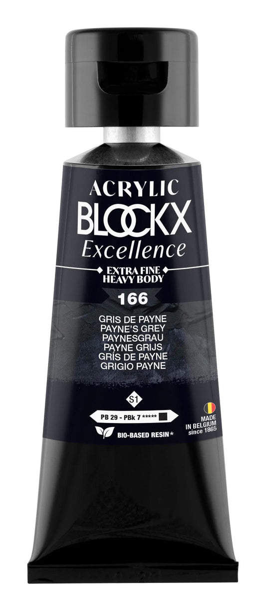 Extra fine acrylic paint tube 75ml - Payne Grey - New 166 (Pack x3)