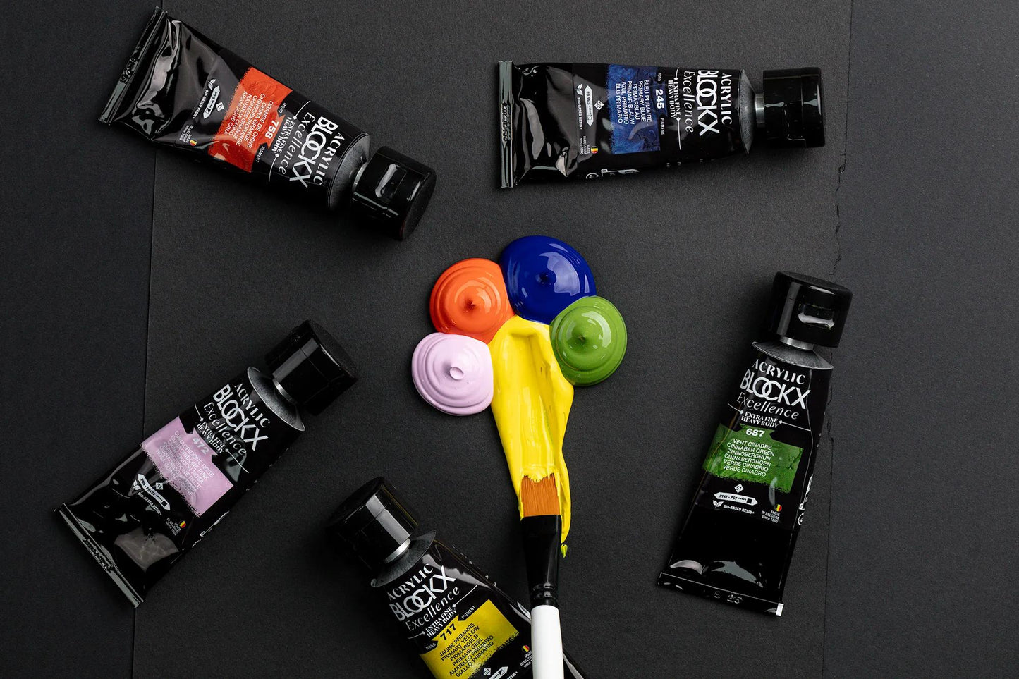 Extra fine acrylic paint tube 75ml - Primary Blue - New 245 (Pack x3)