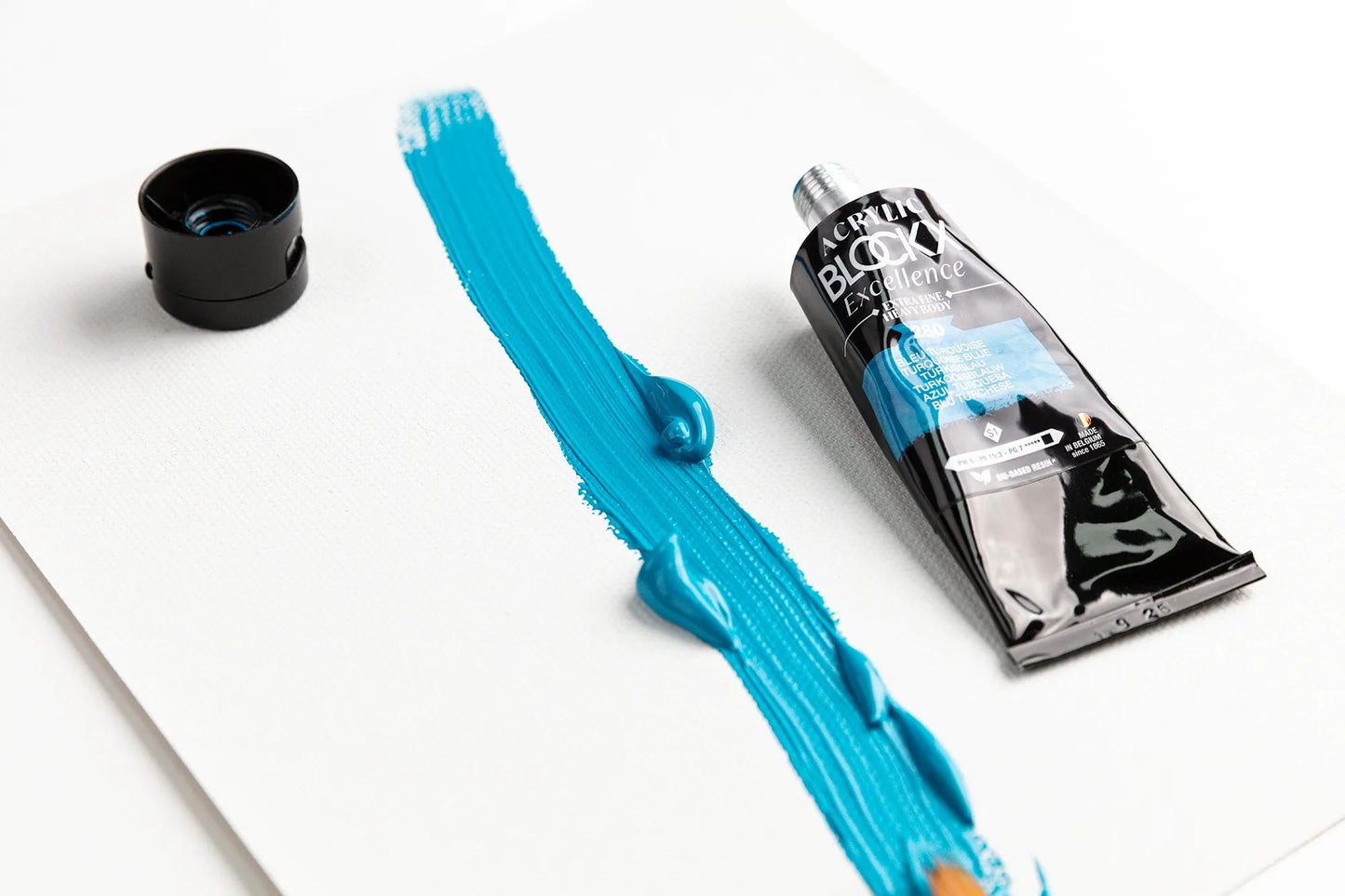 Extra fine acrylic paint tube 75ml - Turquoise blue - New 280 (Pack x3)