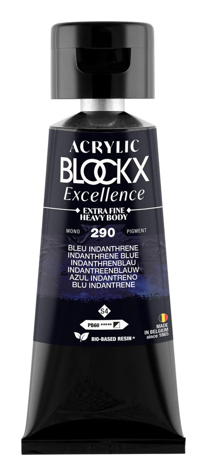 Extra fine acrylic paint tube 75ml - Indanthrene Blue - New (lot de 3)