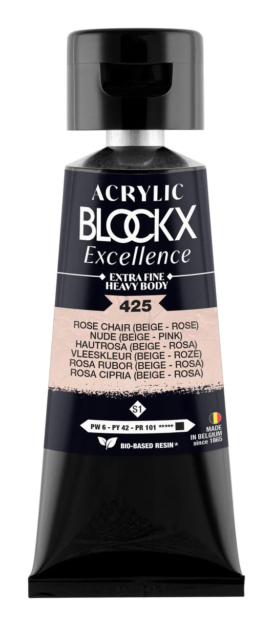 Extra fine acrylic paint tube 75ml - Pink flesh - New 425 (Pack x3)