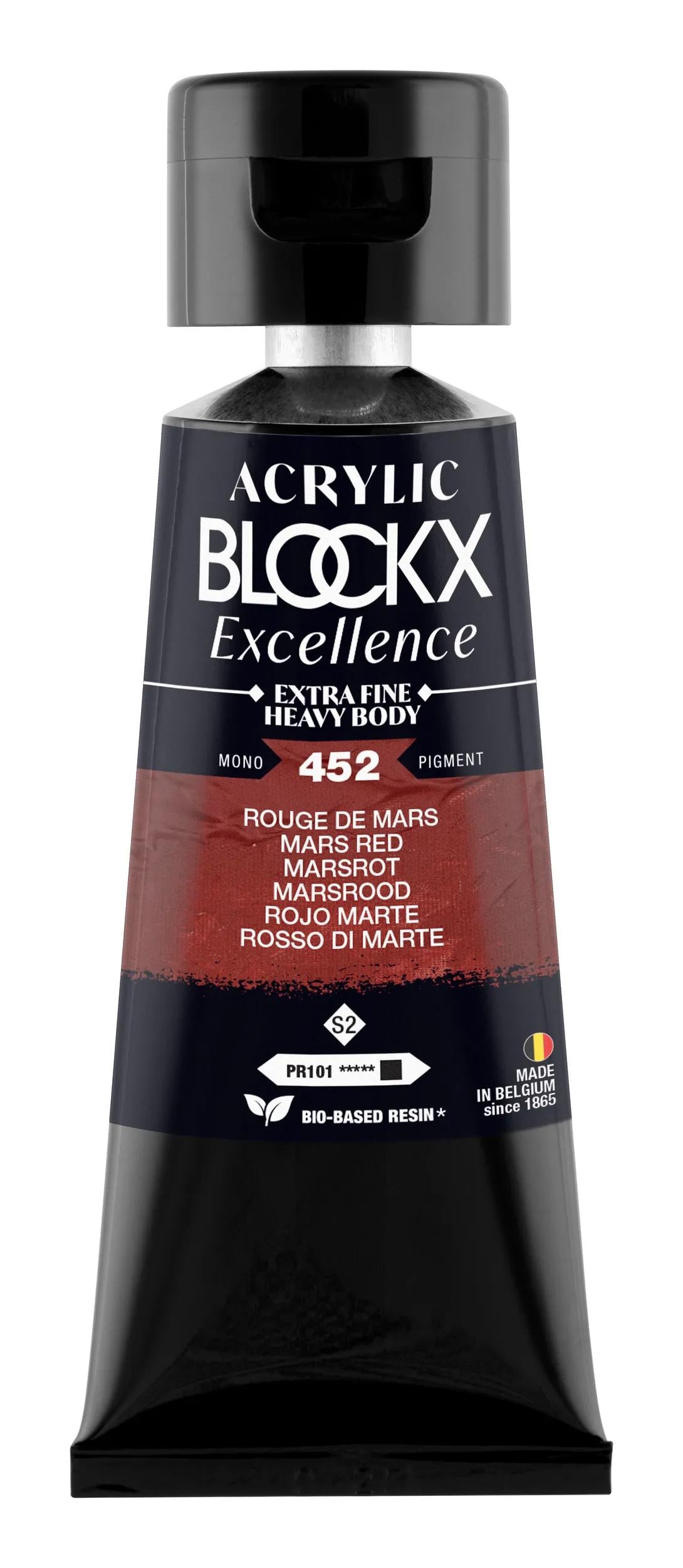 Extra fine acrylic paint tube 75ml - Red March - New 452 (Pack x3)