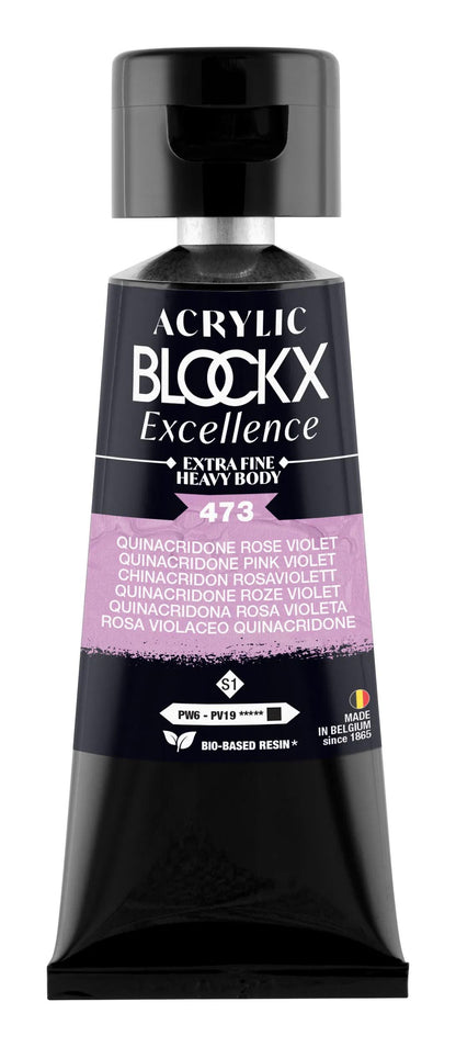 Extra-fine acrylic paint fine tube 75ml - Quinacridone pink purple - New (lot de 3)