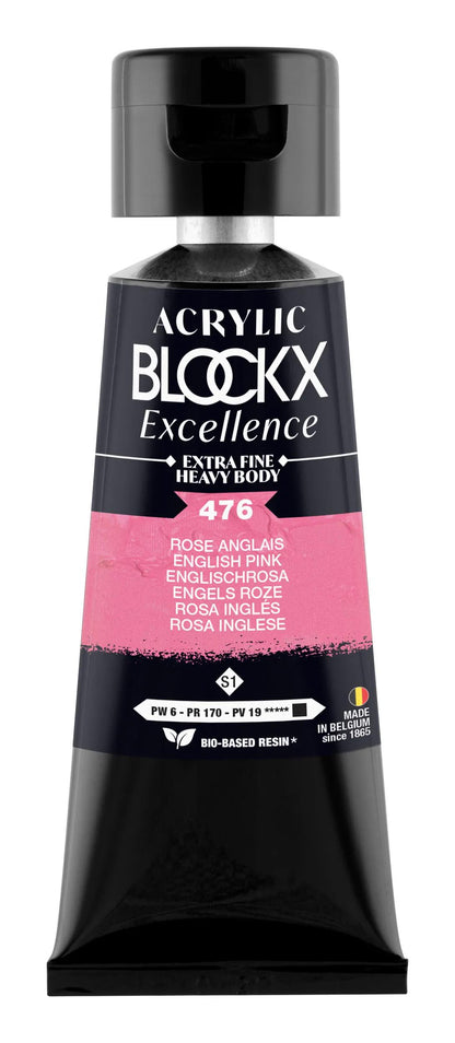 Extra fine acrylic paint tube 75ml - English Rose - New (lot de 3)