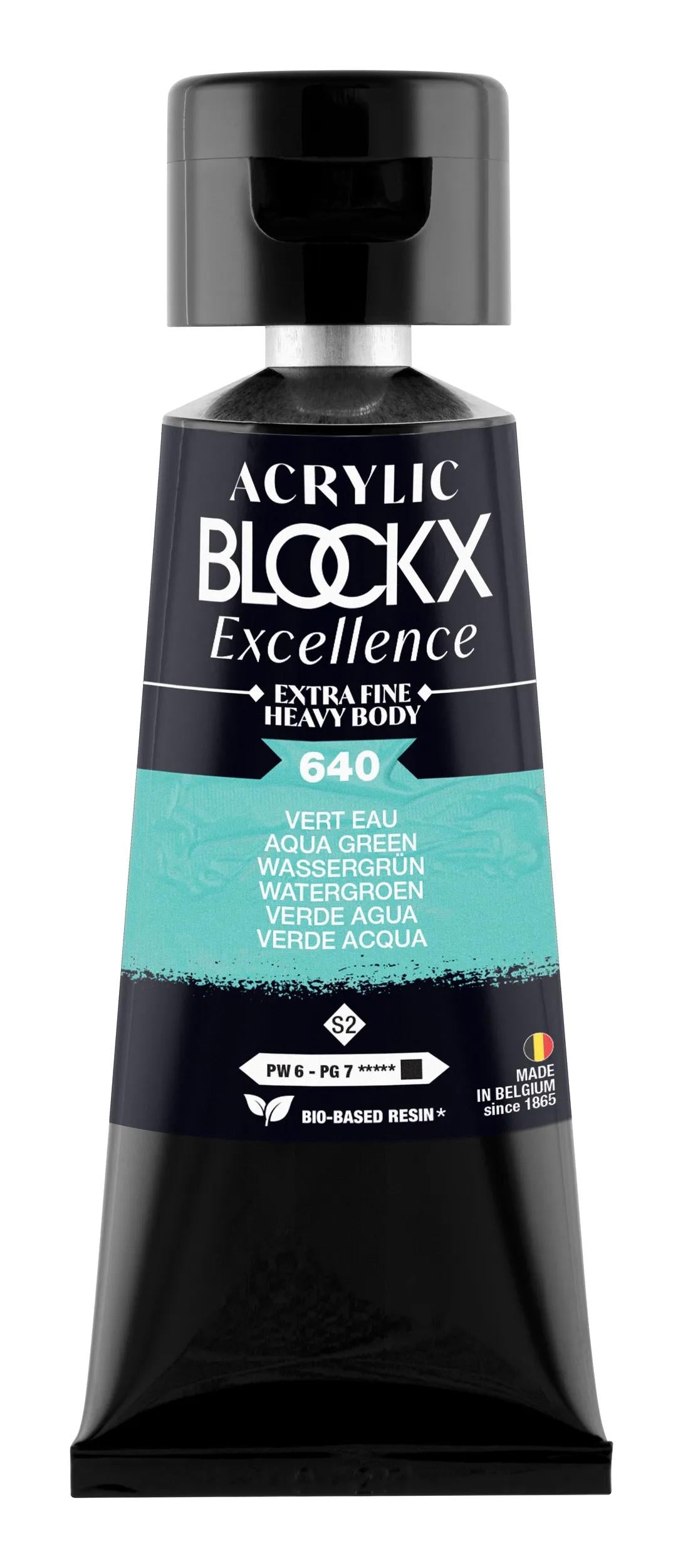 Extra fine acrylic paint tube 75ml - Water Green - New (Lot x3)