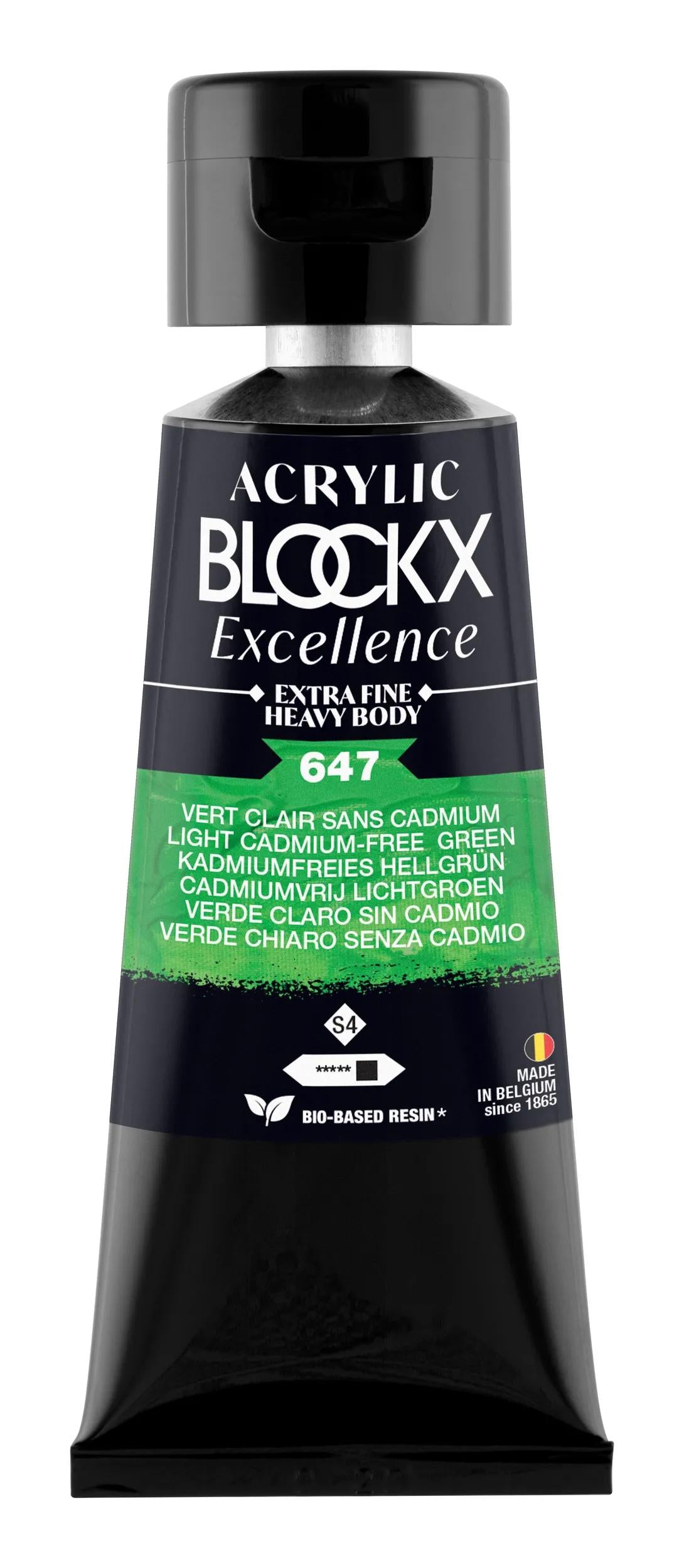 Extra fine acrylic paint tube 75ml - Light green without cadmium - New (Lot x3)