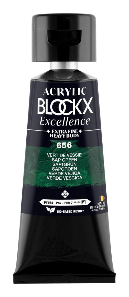 Extra-fine acrylic paint thin tube 75ml - Green bladder - New (lot de 3)