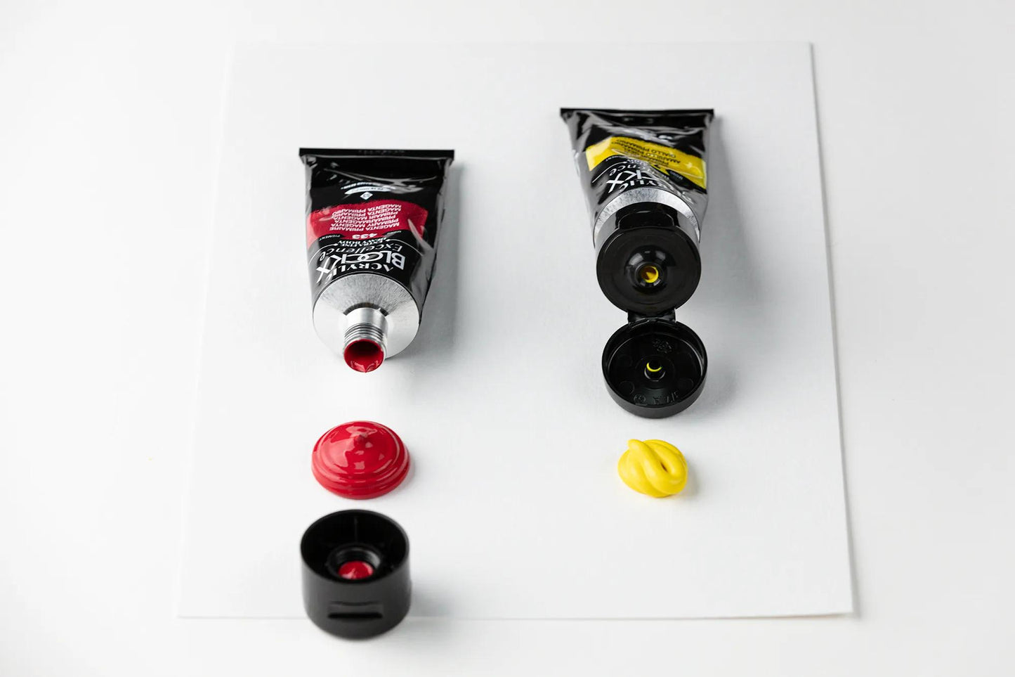 Extra fine acrylic paint tube 75ml - Primary yellow - New 717 (Pack x3)