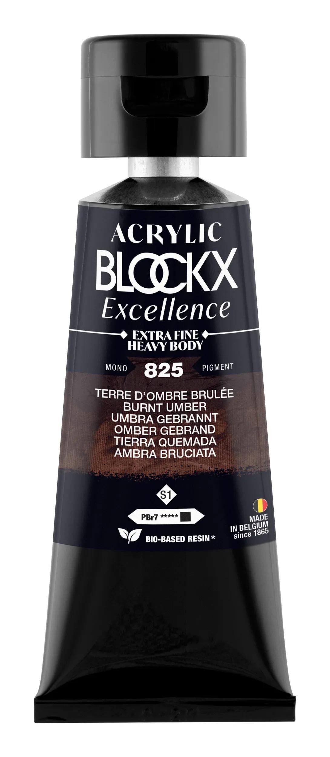 Extra-fine acrylic paint fine tube 75ml - Brule Shadow Earth - New 825 (Pack x3)
