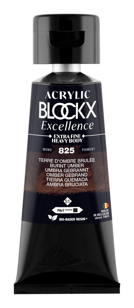 Extra-fine acrylic paint fine tube 75ml - Brule Shadow Earth - New 825 (Pack x3)
