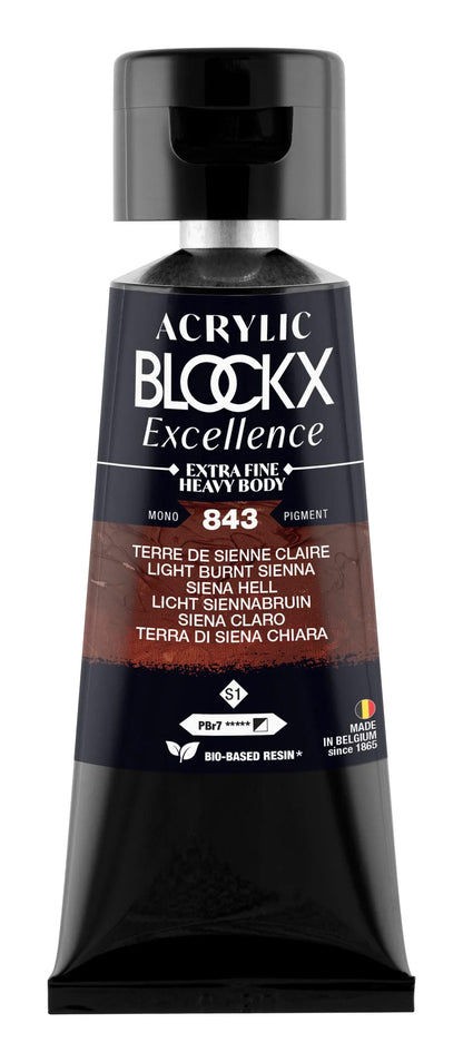Extra fine acrylic paint tube 75ml - Clear Siena Earth - New (lot de 3)