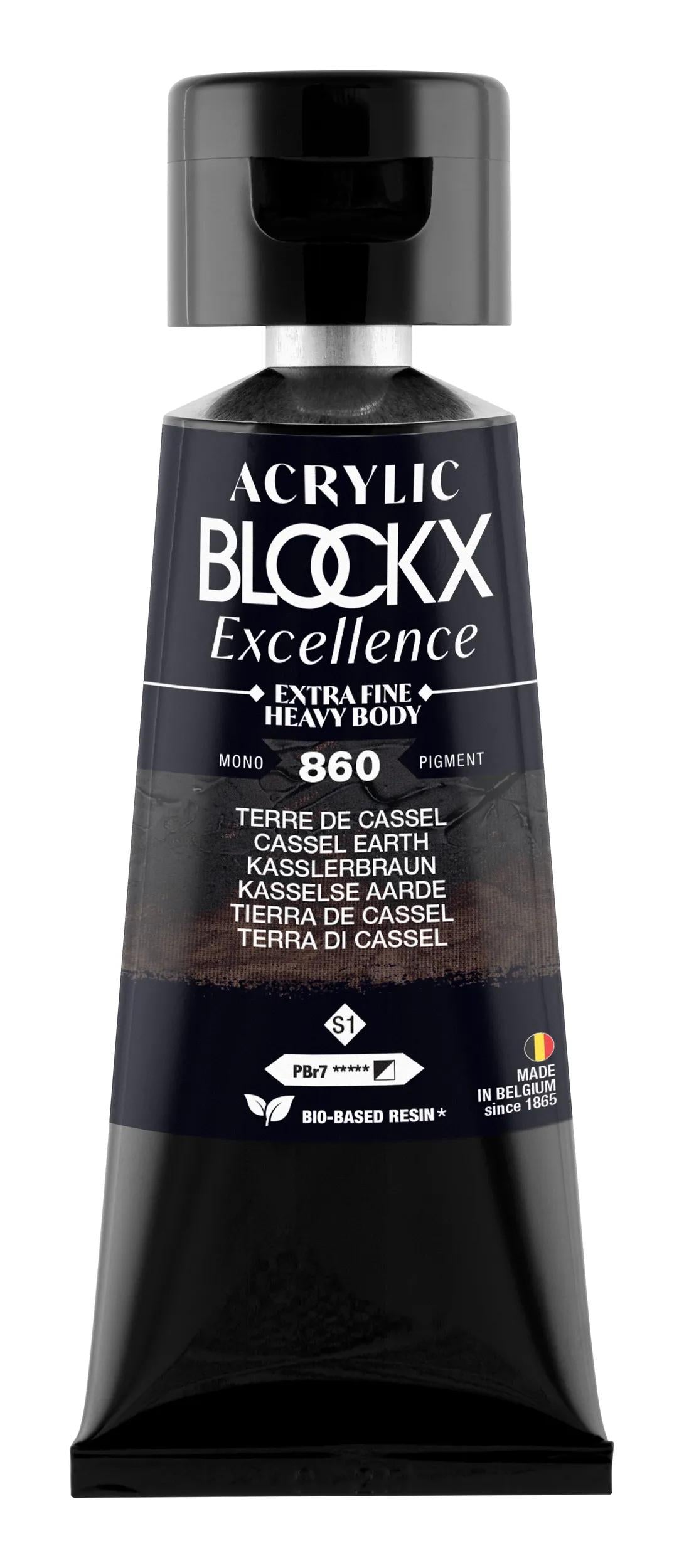 Extra-fine acrylic paint fine tube 75ml - Castal earth - New 860 (Pack x3)