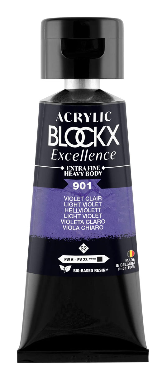 Extra fine acrylic paint tube 75ml - Light purple - New 901 (Pack x3)