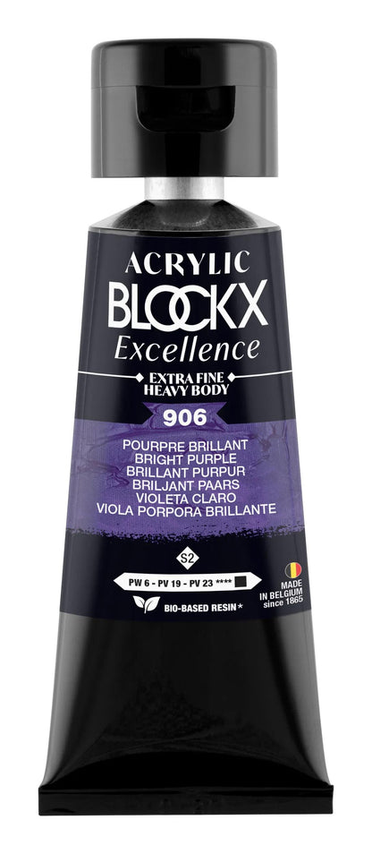 Extra fine acrylic paint tube 75ml - Shiny purple - New (lot de 3)