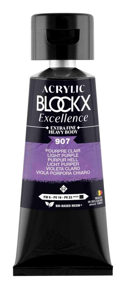 Extra fine acrylic paint tube 75ml - Light purple - New 907 (Pack x3)