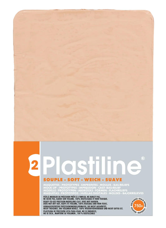 750g of plasticline 2-fold hardness - Naples rose