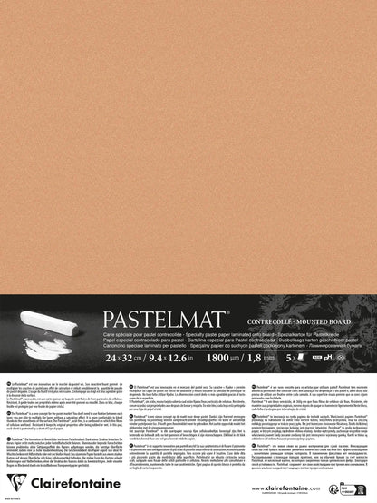 Pastelmat laminiert 5 Blatt 24x32cm - Siena