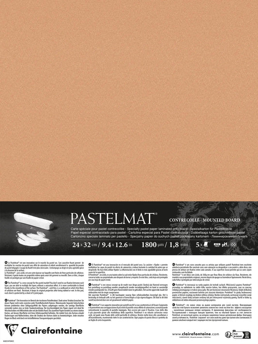 Pastelmat laminiert 5 Blatt 24x32cm - Siena