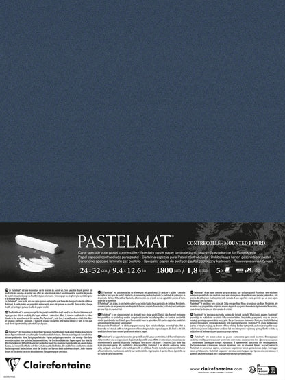 Pastelmat laminated 5 sheets 24x32cm - Dark blue