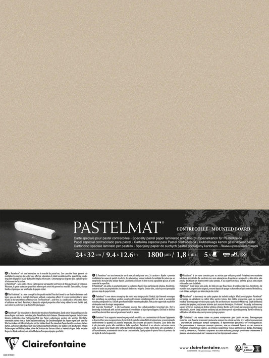 Pastelmat laminiert 5 Blatt 24x32cm - Sand