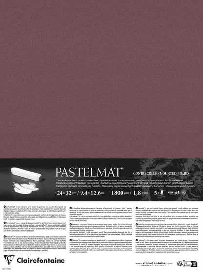 Pastelmat laminiert 5 Blätter 24x32cm - Weinhonig
