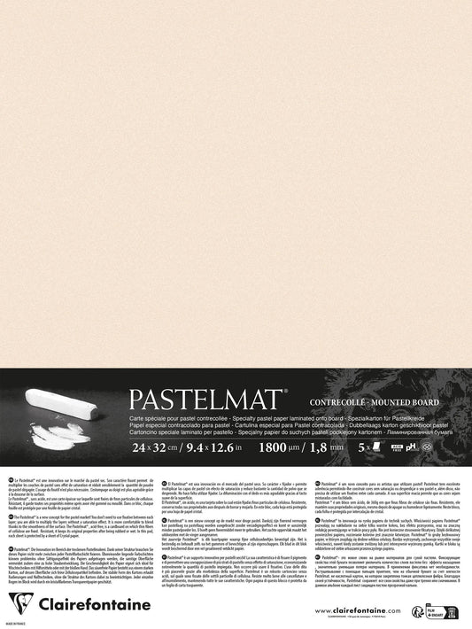 Pastelmat laminiert 5 Blatt 24x32cm - Beige