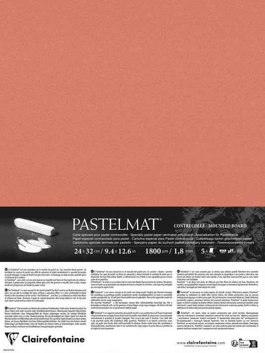 Pastelmat laminiert 5 Blatt 24x32cm - Sanguine