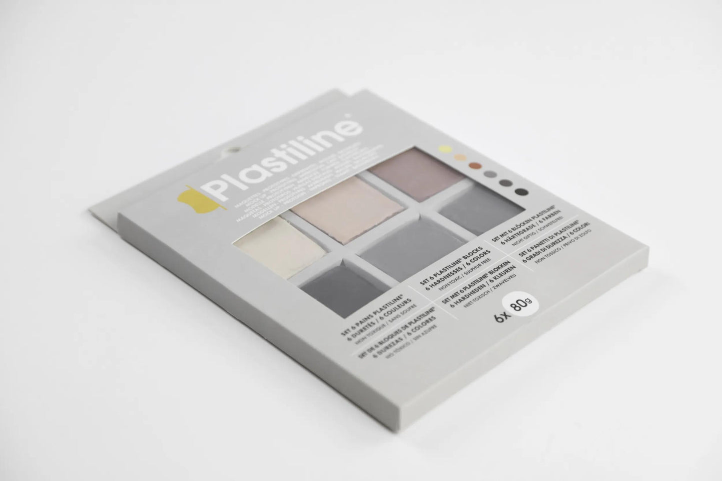 6 PAINS OF PLASTILINE - Assorted (Pack x2)