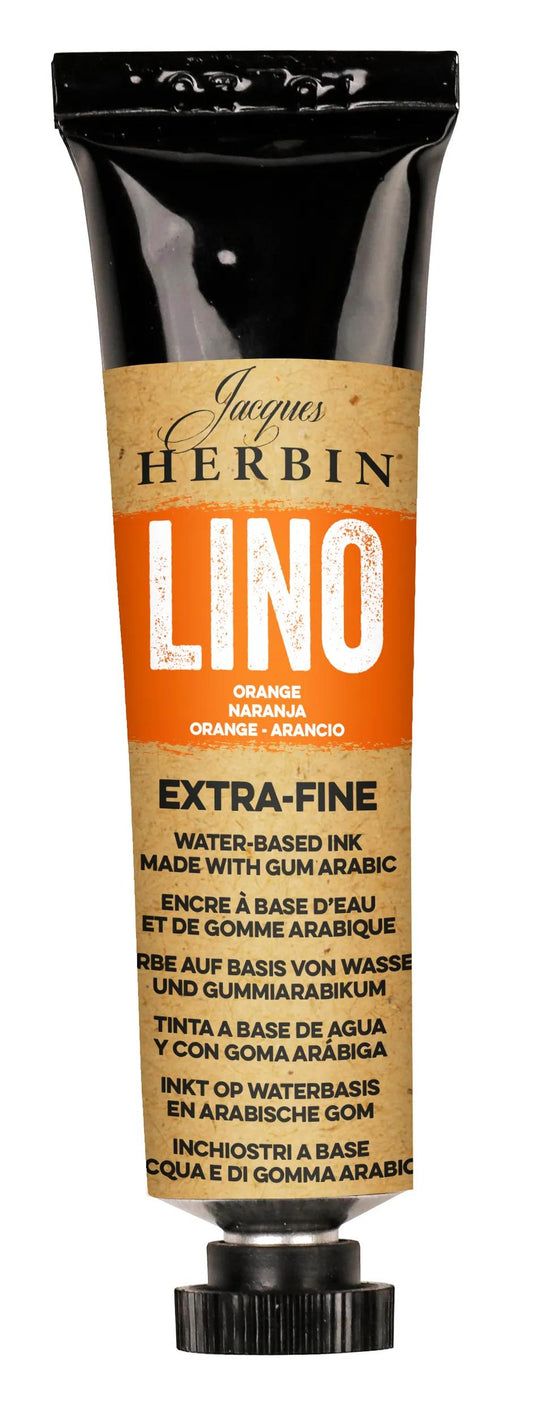 ESTR-FINE TUBE LINOGRAVIDE ENCRE 35ml - Arancione - Nuovo (Pacchetto x3)