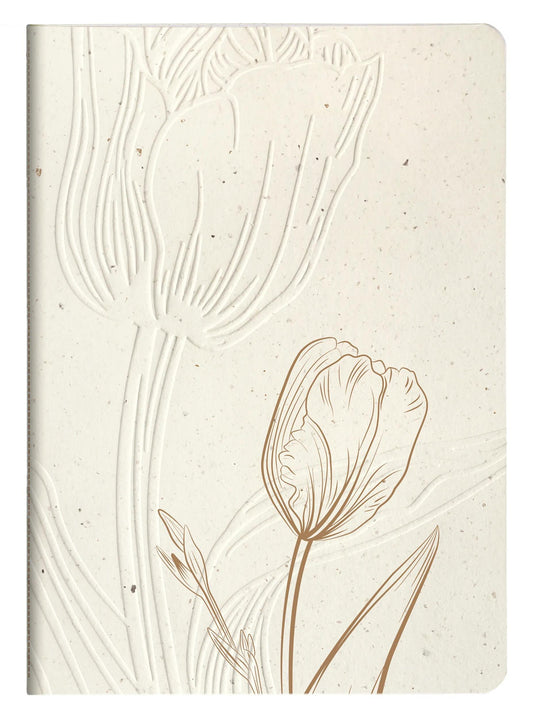 Tulip paper, Sewn notebook A5 thread 14,8x1 cm, 64 pages, dots (Pack x9)
